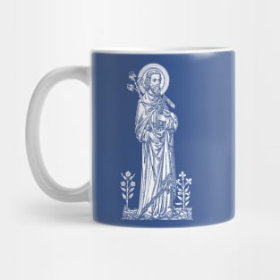 St. Joseph - blue bkg Mug